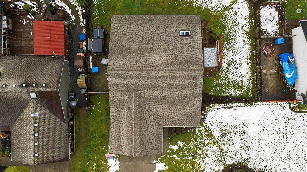 Photo of Aerial View of Modern Roof with Flat PVC Roofing in Seattle, WA