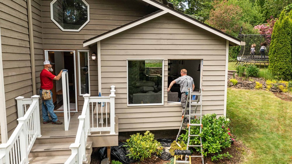 New windows installed by Valentine Roofing