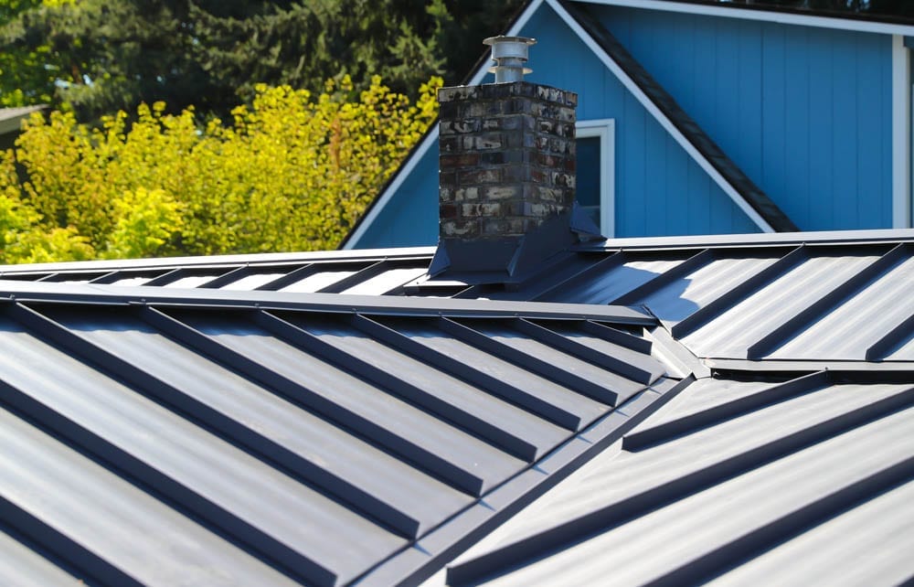 Standing seam metal roofing installed by valentine roofing in seattle washington