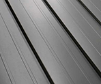 Pencil rib metal roof sample