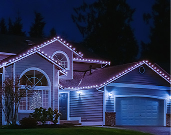 christmas light installation in Federal Way, WA