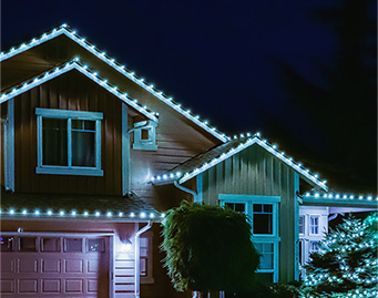 Hanukkah light installation in Federal Way, WA