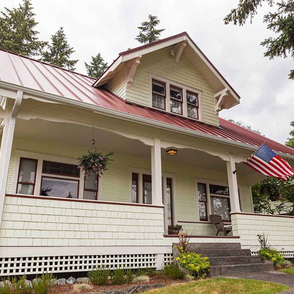 South Tacoma Red Standing Seam Metal Panel Roof Replacement Project